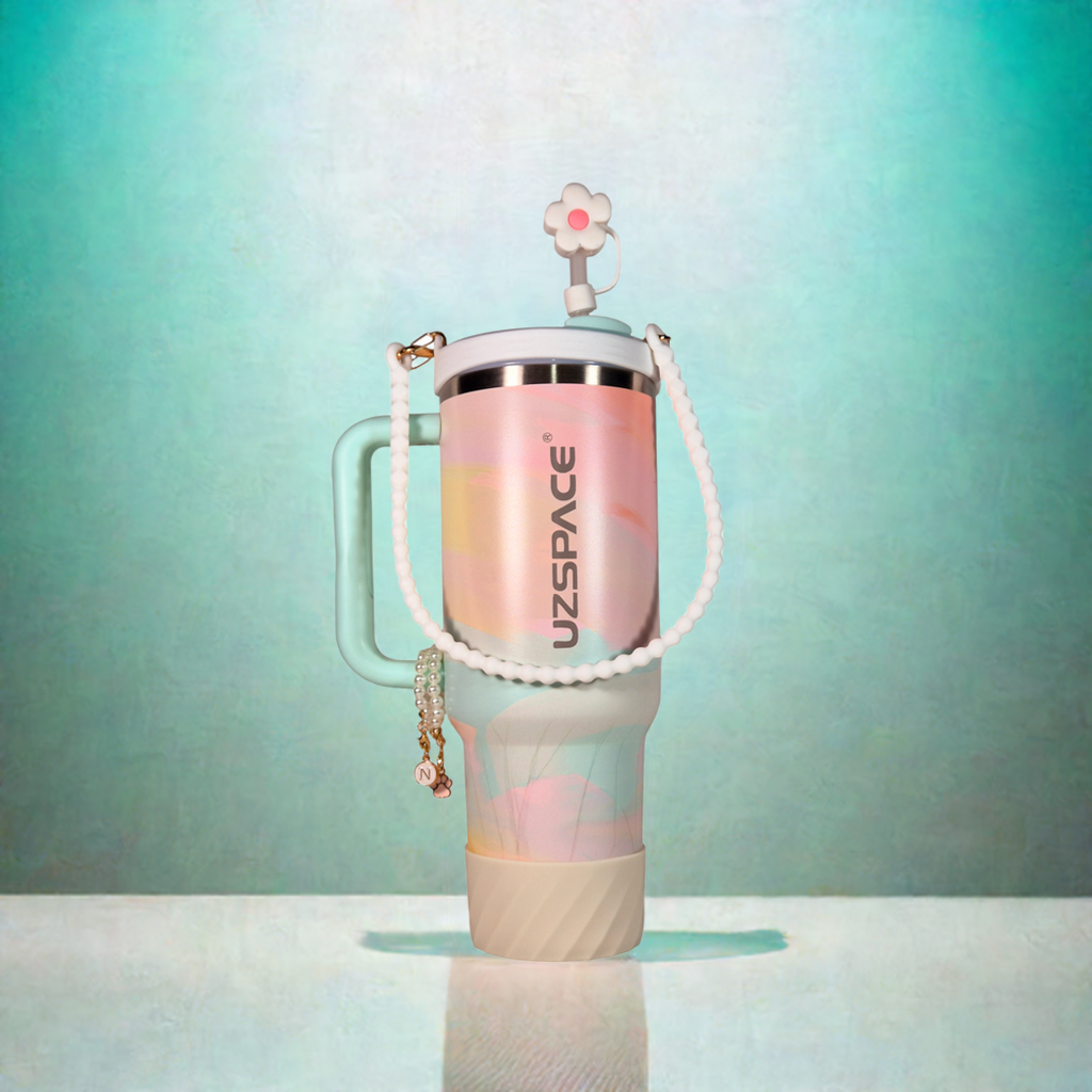 Accesorios con dijes de letra para vaso