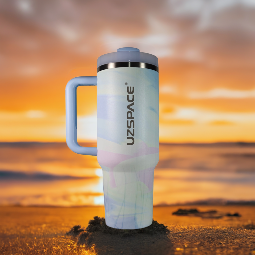 Vaso 40oz camuflado color celeste