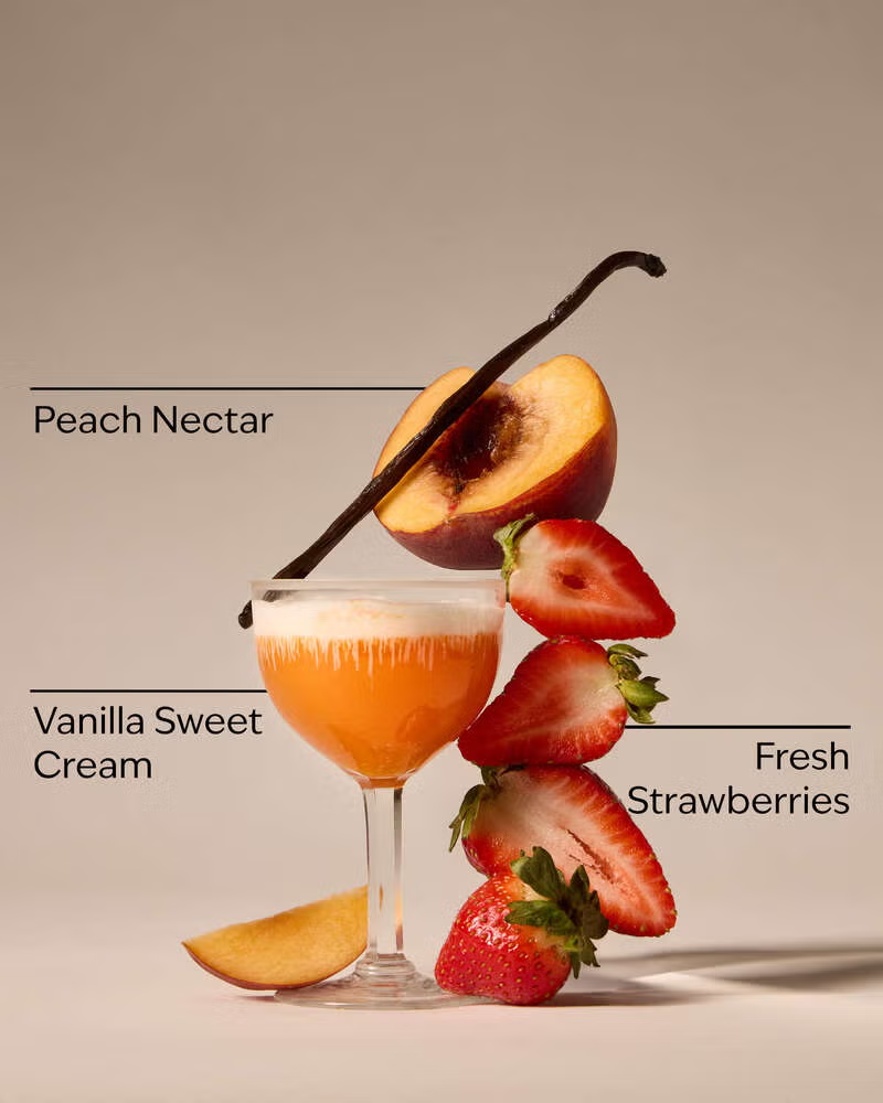 Vela 3 mechas Strawberry Peach Sunset