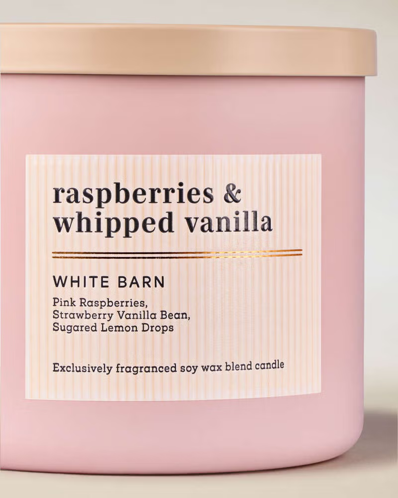 Vela 3 mechas Raspberries & Whipped Vanilla