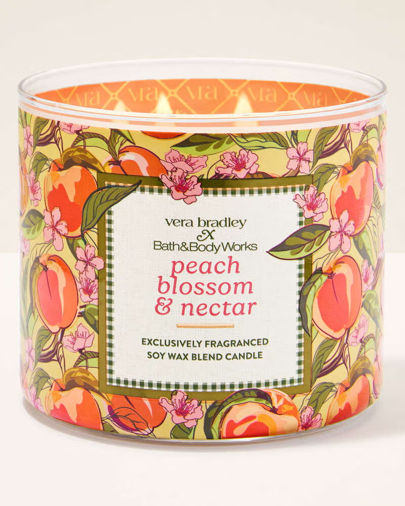 Vela 3 mechas Peach Blossom & Nectar