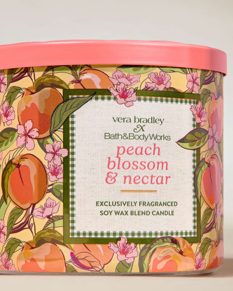 Vela 3 mechas Peach Blossom & Nectar