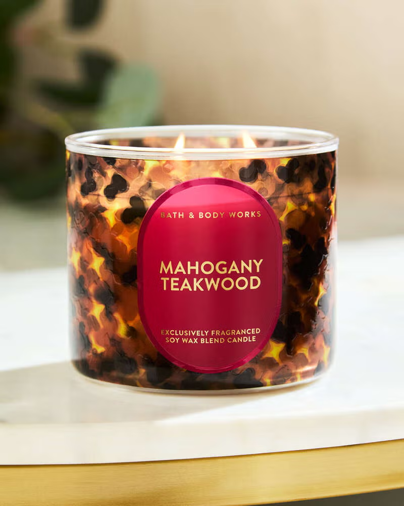 Vela 3 mechas Mahogany Teakwood