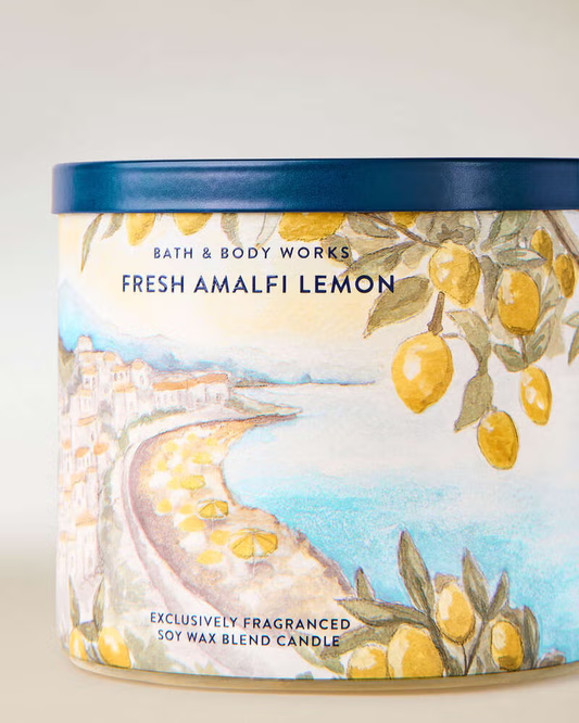 Vela 3 mechas Fresh Amalfi Lemon
