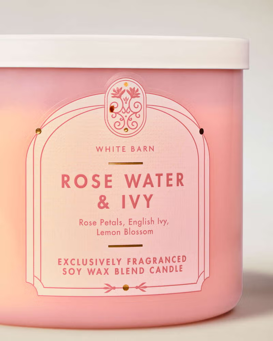Vela 3 mechas Rose Water & Ivy