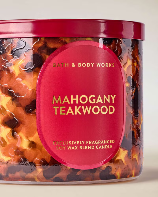 Vela 3 mechas Mahogany Teakwood