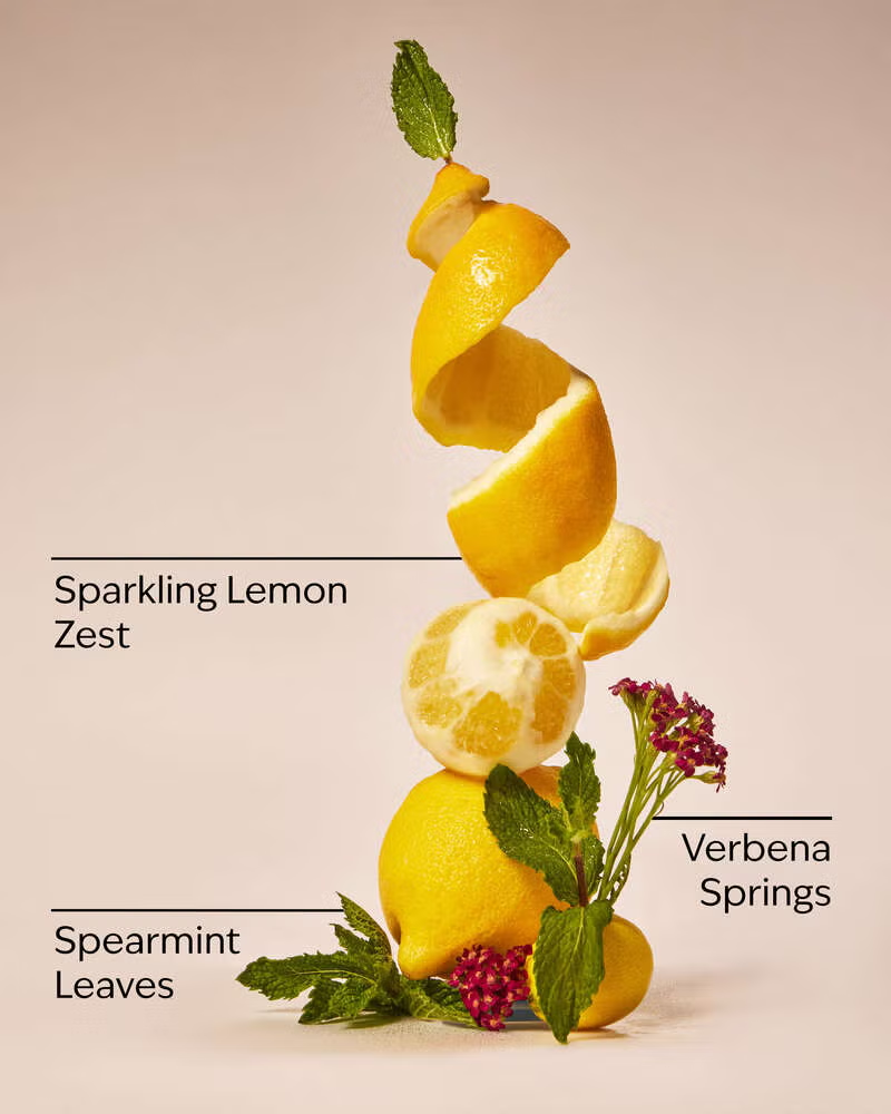 Vela 3 mechas Lemon Mint Leaf