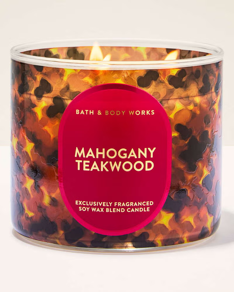 Vela 3 mechas Mahogany Teakwood