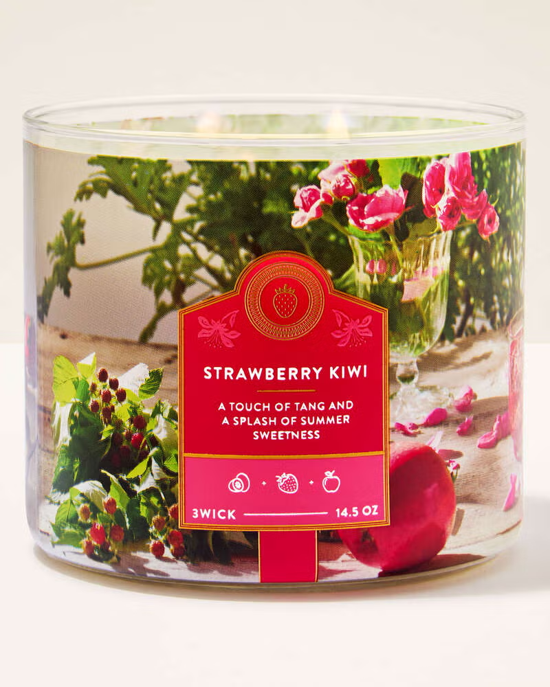 Vela 3 mechas Strawberry Kiwi