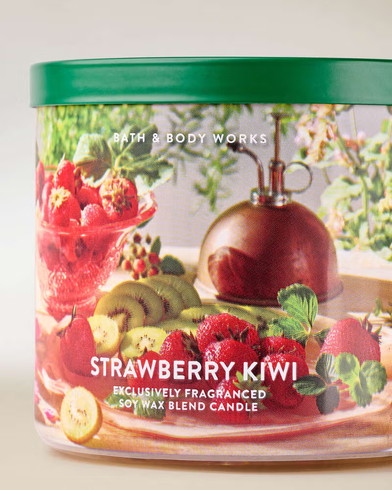Vela 3 mechas Strawberry Kiwi