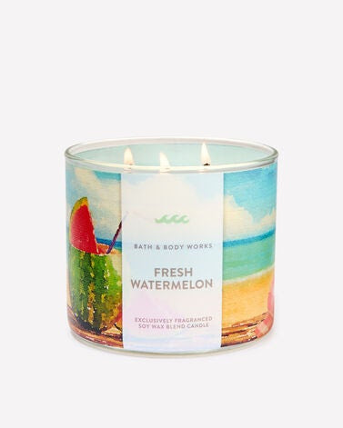 Vela 3 mechas Fresh Watermelon