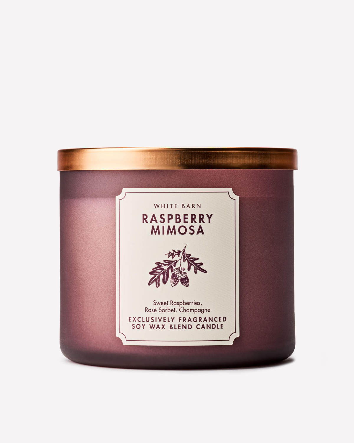 Vela 3 mechas Raspberry Mimosa
